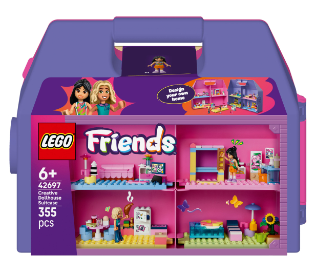 LEGO FRIENDS 42697 Kreatywna walizka z domkiem dla lalek - 1529777 - zdjęcie